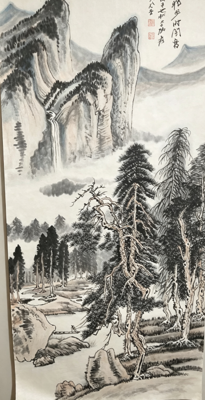 張大千山水畫